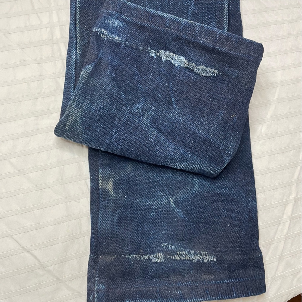 Naked & Famous Denim Men’s Elephant 4 Skinny Jeans - Dark Blue with fading - Picture 11 of 16
